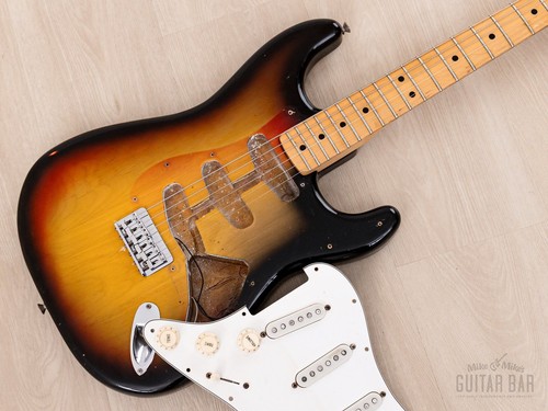 1975 Fender Stratocaster Hardtail Vintage Guitar Sunburst w/ Case - 第 22/24 張圖片