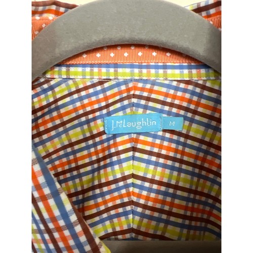 J.McLaughlin size medium mens plaid button down shirt - Picture 2 of 3