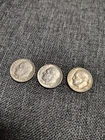 Lot Of 3 Roosevelt Silver Dimes - VG/VF Condition, 1951 D, 1961 D And 1964 D