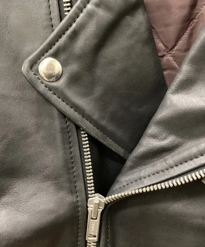 GAP Leather Jacket Men's Size M Black image 9