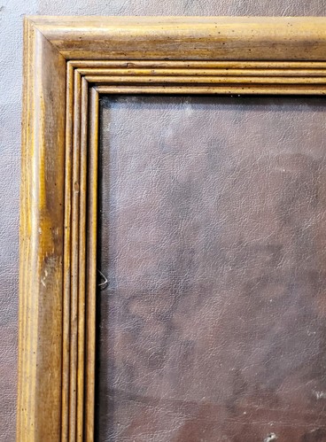 Vintage Dark Wood Deep Frame Fits 11 x 14" Warm Brown Pine Wood Frame W/ Glass - Picture 3 of 9