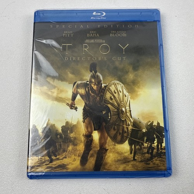 #ad Troy Blu ray 2004 Directors Cut Special Edition New Sealed OOP $14.95