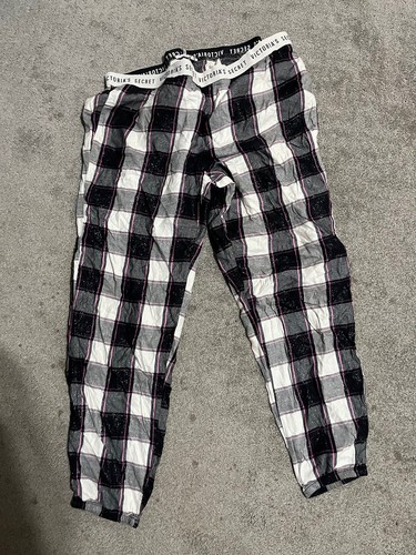 Victoria's Secret Damen Pyjamahose kariert Größe M Gummibund und Knöchel - - Bild 1 von 5