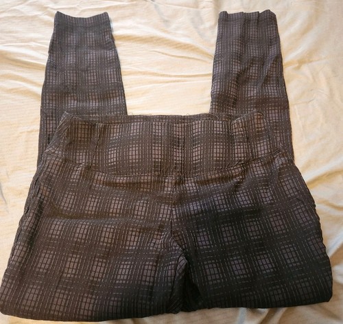 Worthington Women’s Black Straight Leg Patterned Stretch Pants - Size 10 - Picture 2 of 6