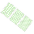  3 Sheets Star Stickers for Children Wall Decor Kids Fluorescence