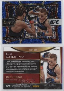 2021 Panini Select UFC Premier Level Blue Disco Prizm /99 Rose Namajunas #105