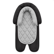 Infant Car Seat Head Support Insert 2-in-1 for Newborns Gray  Black