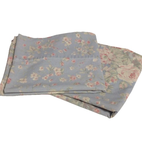Vintage Ralph Lauren Shelter Island Floral Pair of Standard Pillowcases ~ ISSUES - Picture 2 of 4