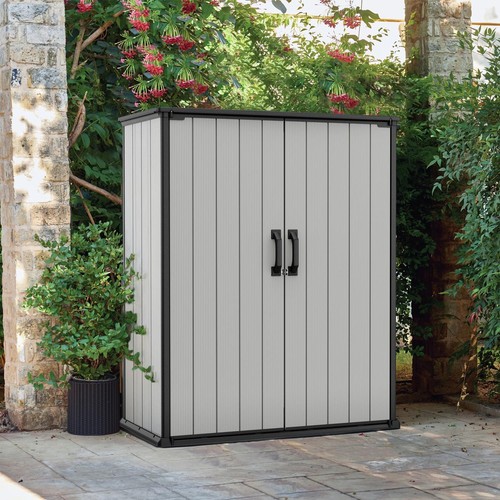Keter Premier Tall 1400L Outdoor Storage Cupboard 5x3ft Weatherproof Lockable - Picture 1 of 9