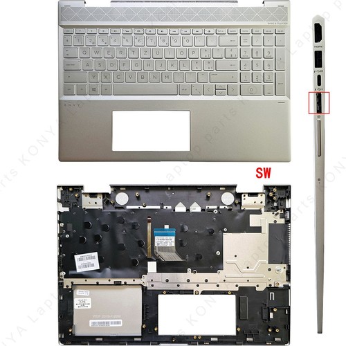 For HP ENVY X360 15-CN CP AG TPN-W134 Laptop Palmrest Upper Cover With Keyboard - 第 58/77 張圖片