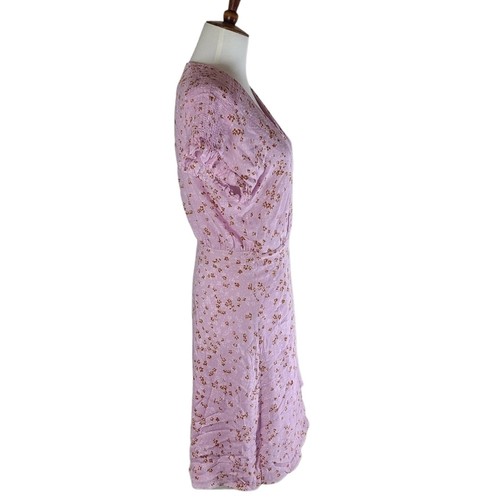 Joie rosa Blumen Wickel Mini Kleid XSmall Neu mit Etikett - Bild 4 von 6