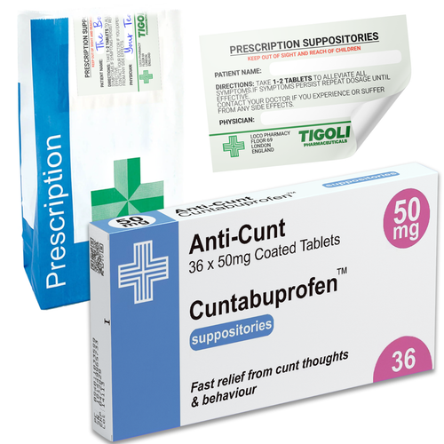 Prescription Pill Medication Box Realistic Joke Gag Funny - Office Gift Xmas - Picture 3 of 11