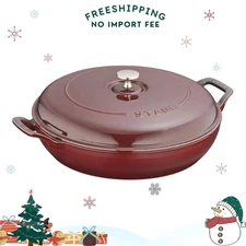 Staub Cast Iron 3.5 qt, Braiser - choose color