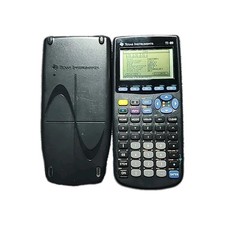 Texas Instruments TI-89 Graphing Calculator Black With Cover Works