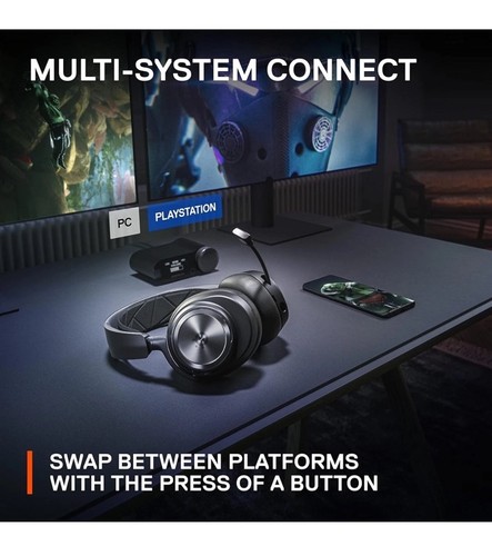 SteelSeries Arctis Nova Pro Cuffie da Gioco Over-Ear Wireless Nero 61520 NewSeal - Foto 17 di 18