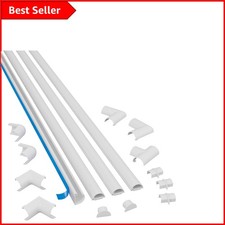 Elegant Micro+ Cable Trunking 4-Meter Pack - Paintable & Self-Adhesive Solution