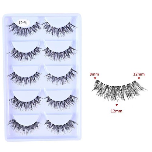 Künstliche Wimpern-Set zur Verlängerung für einen flauschigen, natürlichen Look - Photo 8/18
