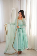 GOWN SALWAR KAMEEZ PAKISTANI INDIAN WEDDING PARTY WEAR DRESS BOLLYWOOD SUIT NEW