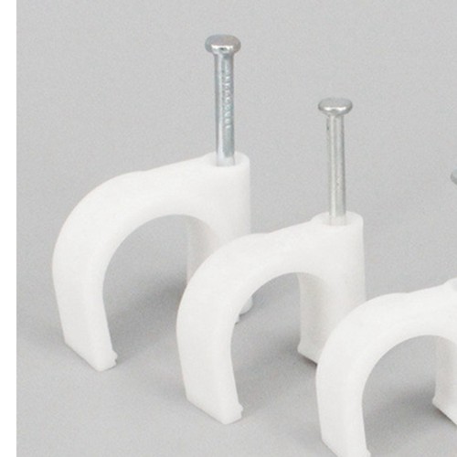  200 Stück Kabelklammern Nagelklemmen Kabelbänder Drahtklammern Rundschnur - Bild 10 von 12