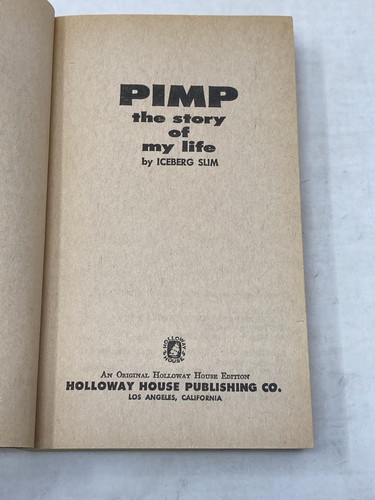Iceberg Slim, Robert Beck / PIMP THE STORY OF MY LIFE 1969 - Imagen 3 de 5