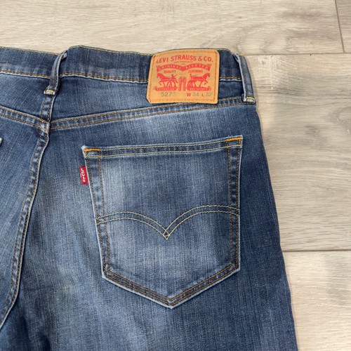Levi’s 527 Men’s Low Bootcut Jeans W34 L32 Dark Wash Denim - Picture 2 of 11