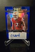 #'d/99 AUTO 🔥 CHARVARIUS WARD 2023 Panini Select Signatures Blue Prizm #SIG-CWA