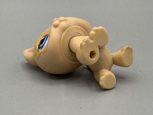 Littlest Pet Shop 1447 cane cucciolo pastore tedesco marrone chiaro autentico Lps Hasbro - Foto 6 di 6