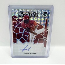 Joan Adon Rookie Autograph 2021 Mosaic Baseball Scripts #SCR-JA