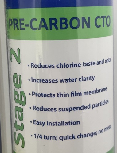 Pure Blue H20 Stage 1 Sediment (Yellow) & Stage 2 Pre-Carbon (Green) *SEALED* - Picture 3 of 3