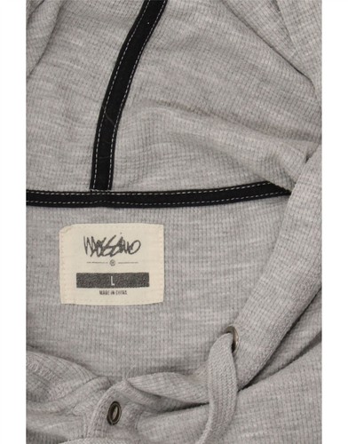 MOSSIMO Mens Hoodie Jumper Large Grey Cotton CY74 - Picture 3 of 3