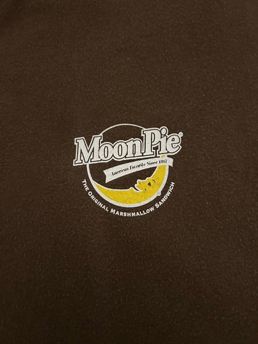 Moonpie Marshmallow Sandwich Camiseta Para Hombre Marrón Grande Gráfico Golpeado Trasero Talla XL - Imagen 9 de 12
