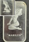Vintage 1973 " MARILYN " Monroe Colonial Mint .999 1oz Fine Silver Art Bar