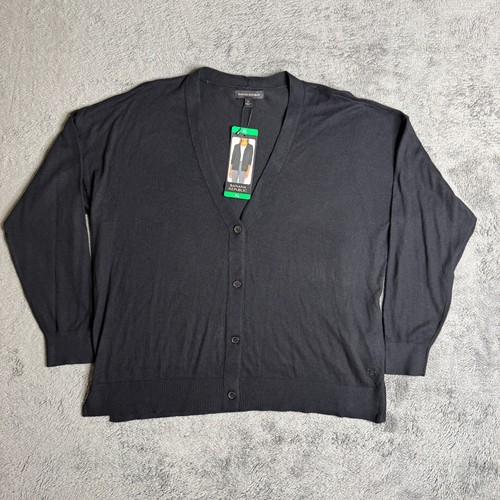 Banana Republic Damen Strick Cardigan Pullover Schwarz Neu mit Etikett XL Knopfleiste - Bild 1 von 8