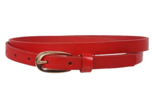 Women's 1/2" (13 mm) Skinny Cowhide Full Grain Leather Dress Belt - Picture 12 of 42