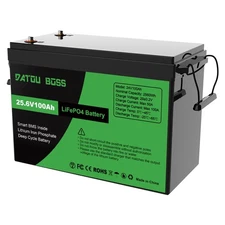 24V 100Ah LiFePO4 lithium battery battery BMS solar battery solar system boat RV