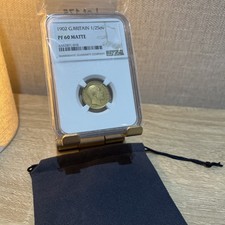 Boxed NGC Graded PF60 - 1902 Matte Proof Half Sovereign Gold coin & FREE Silver