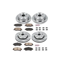 For Jeep Wrangler JK PowerStop Rear Brake Pads and Rotors Kit DAC