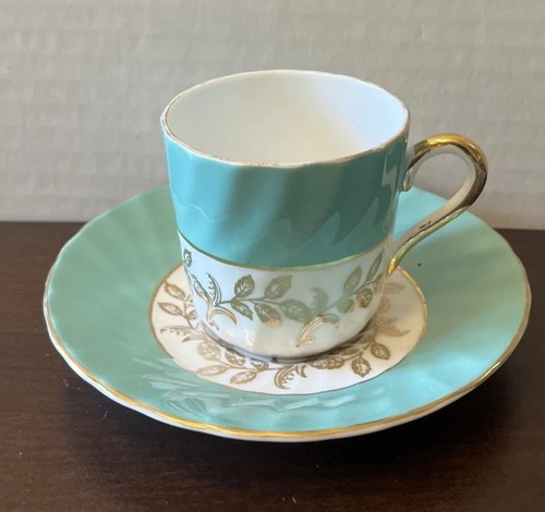 Staffordshire Royal Sutherland 2 Tea Cup & Saucer Set 2 Sizes England Bone China - Picture 11 of 19