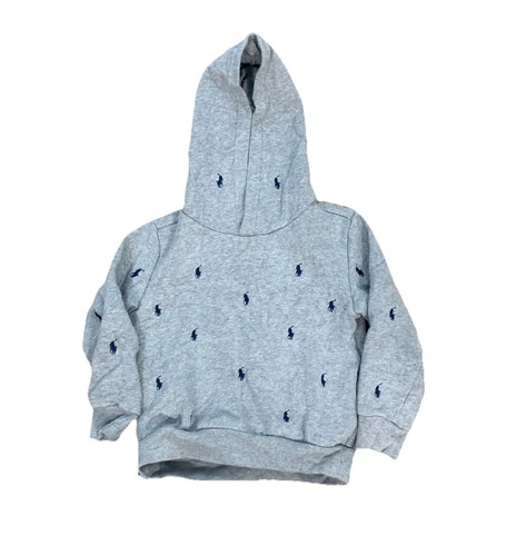 Polo Ralph Lauren Jacket Boys 4T Grey Long Sleeve Zip Casual Playwear Hoodie