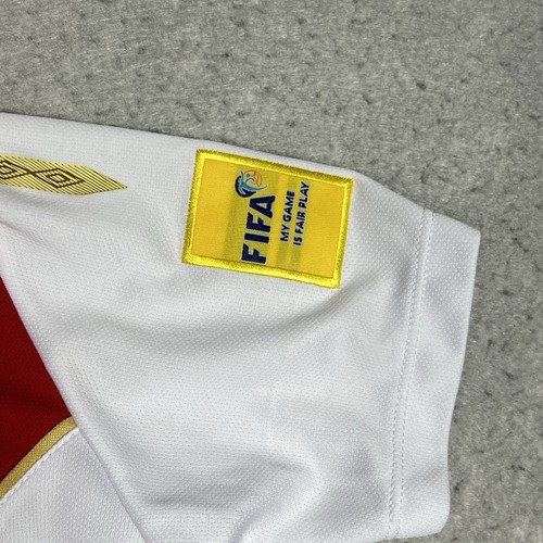 UMBRO JERSEY PERU FIFA World Cup RUSSIA 2018 FPF Christian Cueva #8 Youth SZ 12 - Picture 5 of 9