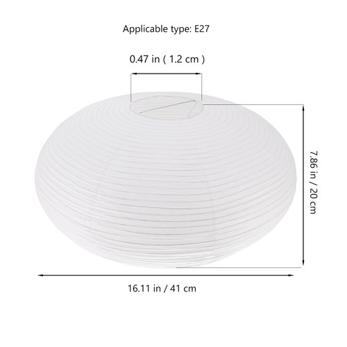 Portable White Paper Lampshades For Chandelier Lighting Home Decor - Imagen 8 de 10