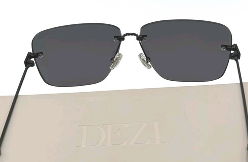 DEZI Eyewear Frameless Sonnenbrille Schwarz Limited Edition 62-13 2000er - Neu - Bild 6 von 23