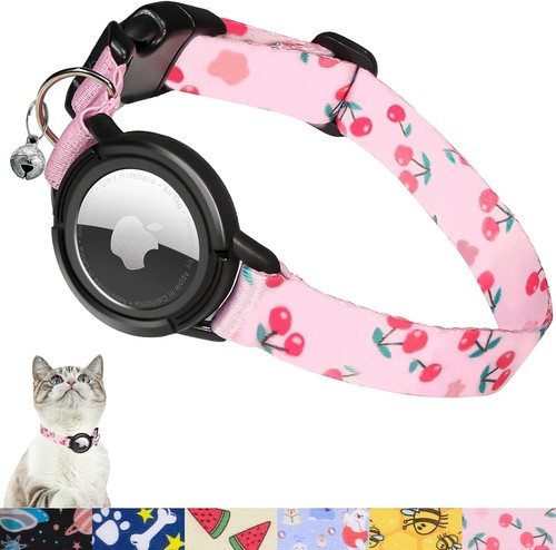 Upgraded AirTag Cat Collar, FEEYAR Integrated GPS Cat Collar with Air Tag Holder - Picture 1 of 8