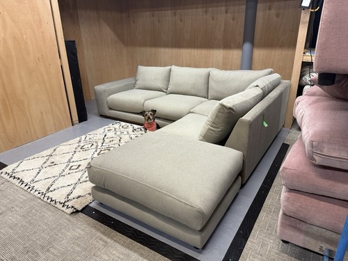 Swoon Denver Right Hand Corner Sofa In Llama Smart Wool RRP £4149 - Picture 4 of 11