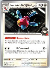 Team Rocket's Porygon-Z 155/182 Near Mint SV10: Destined Rivals Pokemon Shipnow