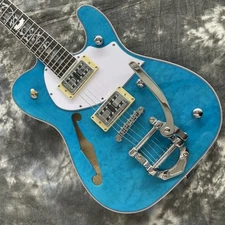 In Stock 2H Pickups TL Electric Guitar Fast Ship Flower Inlay Quilted Maple Top