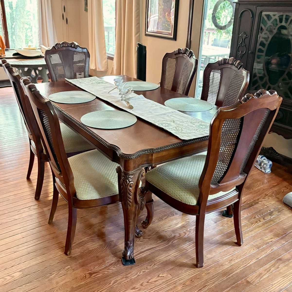 Thomasville Dining Table 9 Items in Set for sale | eBay