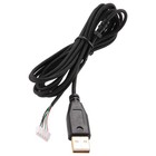 Usb Kabel Mäuse Linie Für  Deathadder 2013 Ca. 2,1 M 5 Drähte 5 Pins Schwar9056
