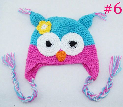 Neues Design, süße Kinder/Baby/Mädchen/Junge Eule Mütze Strickmütze Wollmütze Wintermützen Mütze - Bild 9 von 43