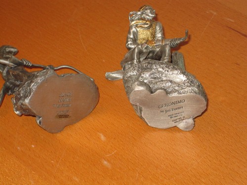 @ 6 Pewter figurine Sculpture Jim Ponter 1992 - Picture 9 of 10